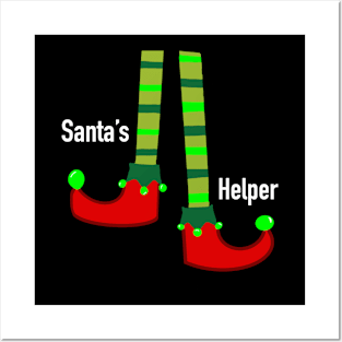 Elf Santa’s Helper Posters and Art